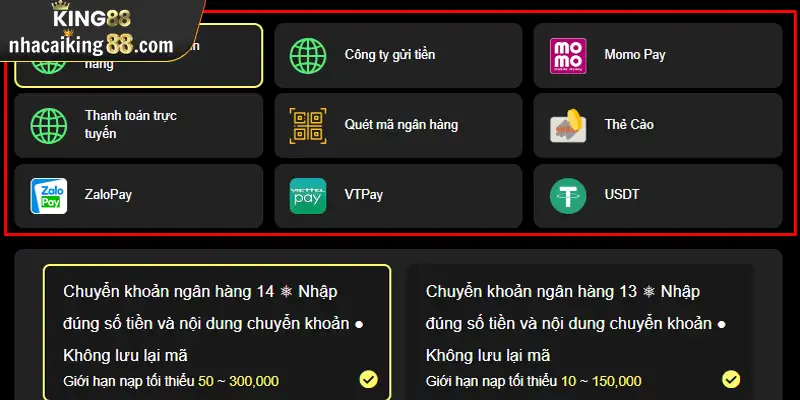 Rút tiền qua ví điện tử Momo